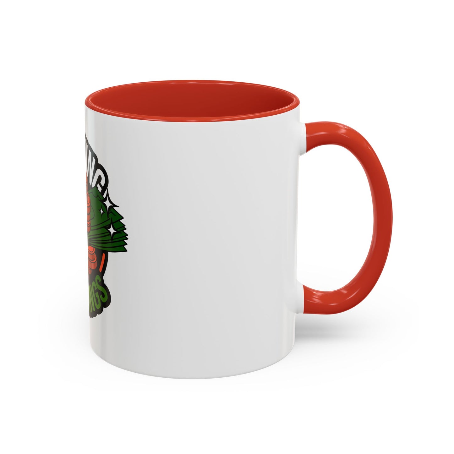 Stacking My Savings Accent Coffee Mug - Fun Finance Gift for Coffee Lovers