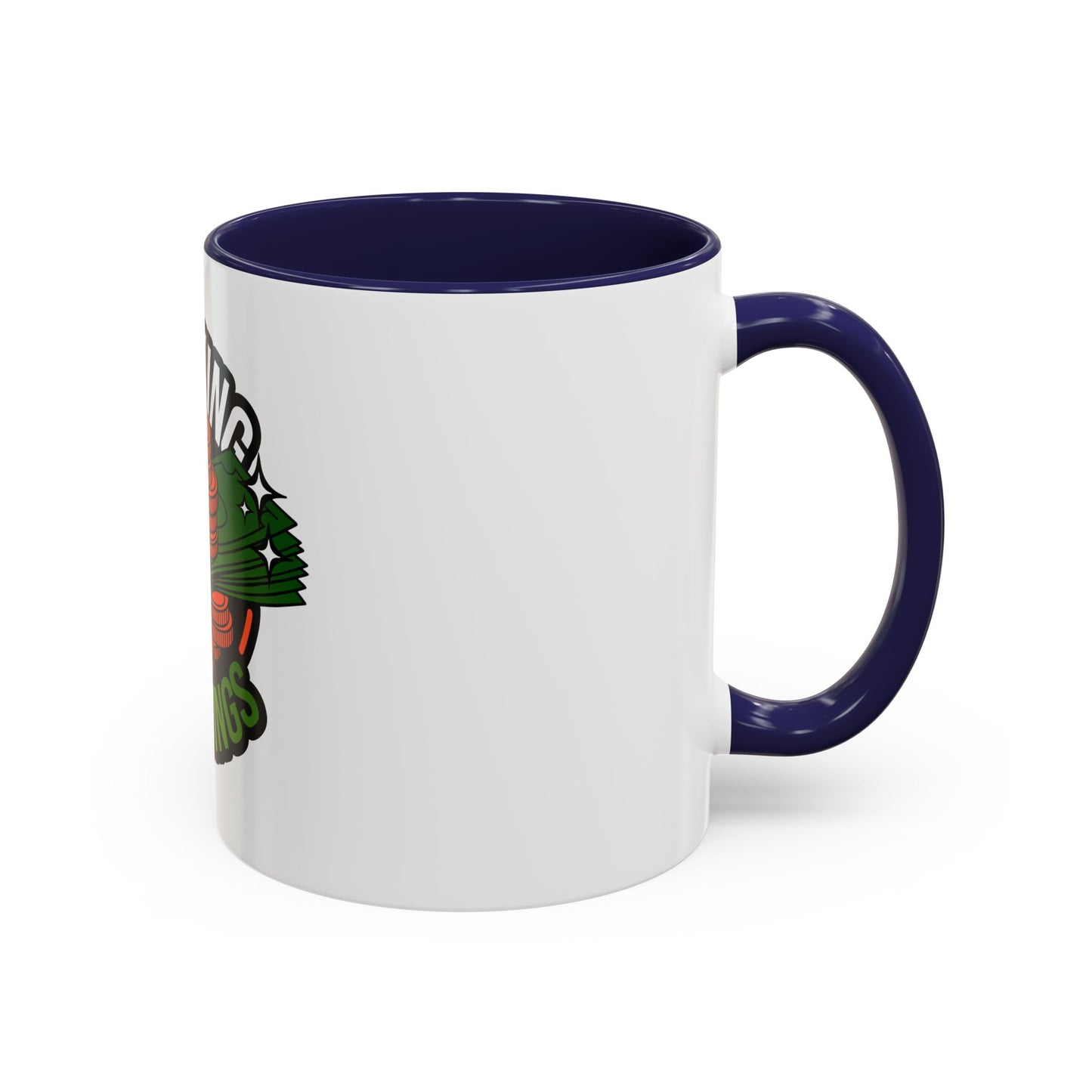 Stacking My Savings Accent Coffee Mug - Fun Finance Gift for Coffee Lovers