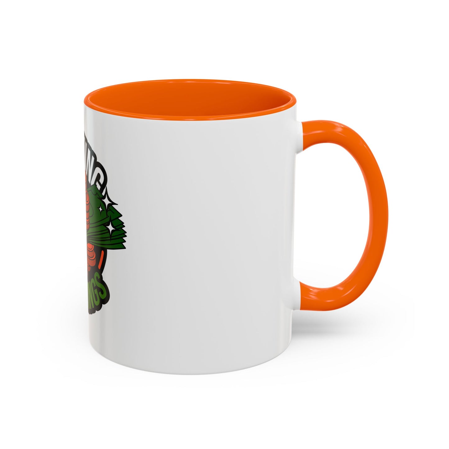 Stacking My Savings Accent Coffee Mug - Fun Finance Gift for Coffee Lovers
