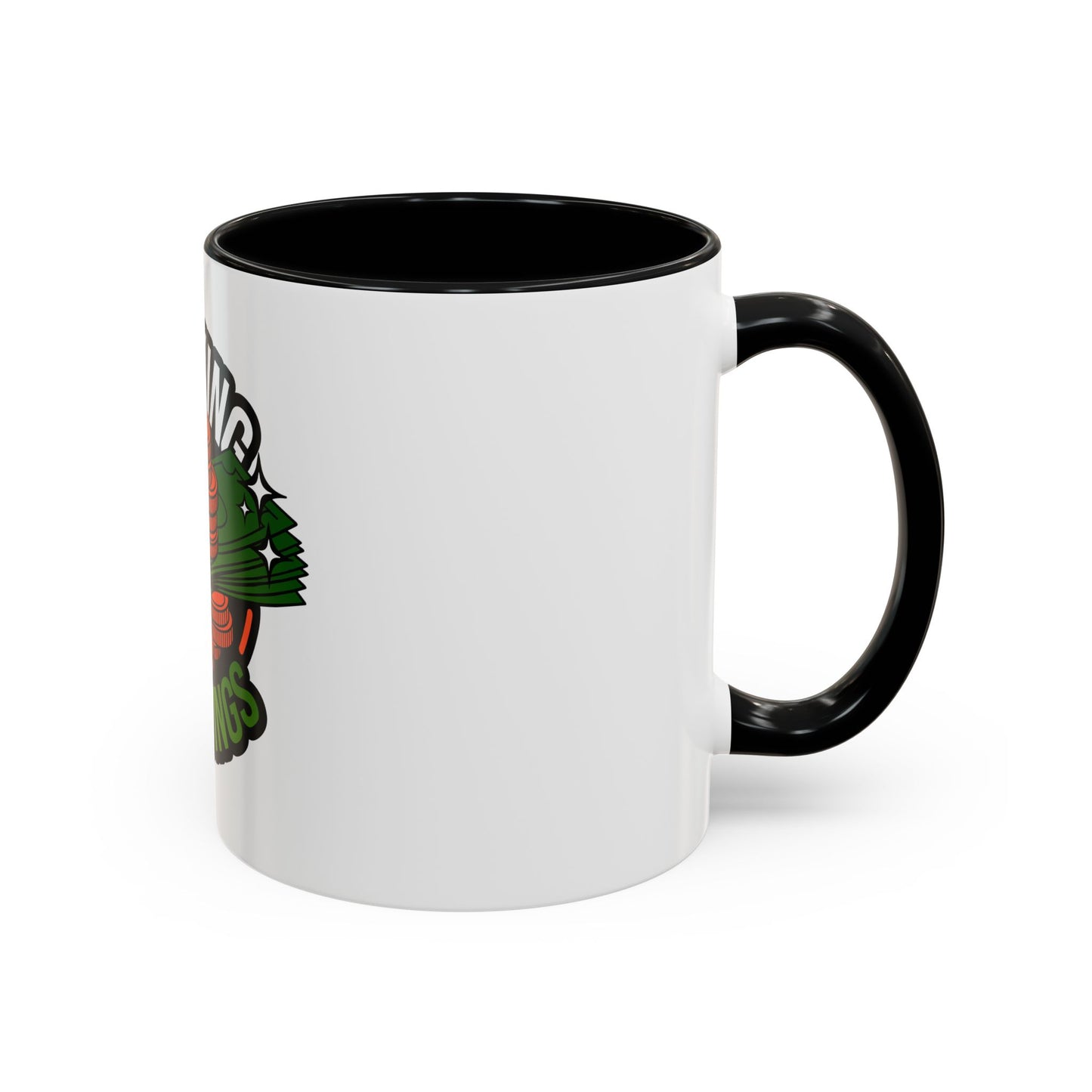 Stacking My Savings Accent Coffee Mug - Fun Finance Gift for Coffee Lovers