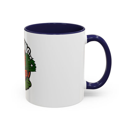 Stacking My Savings Accent Coffee Mug - Fun Finance Gift for Coffee Lovers