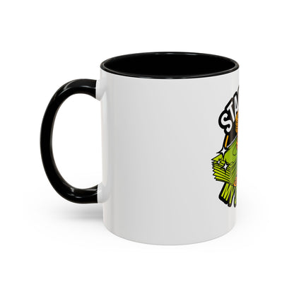 Stacking My Savings Accent Coffee Mug - Fun Finance Gift for Coffee Lovers