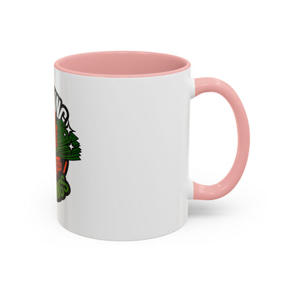 Stacking My Savings Accent Coffee Mug - Fun Finance Gift for Coffee Lovers